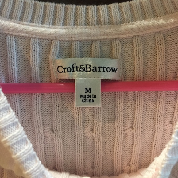 CROFT & BARROW Pink Sweater - Picture 4 of 5